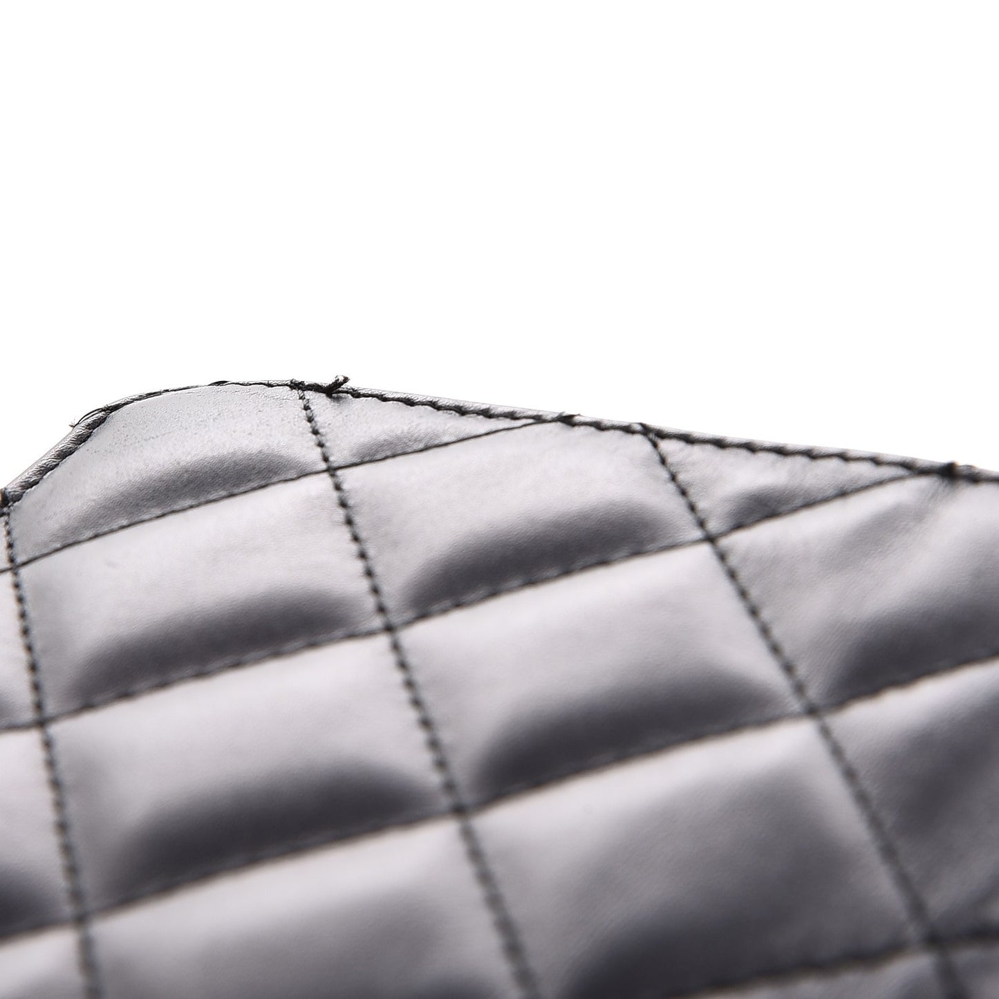 Calfskin Quilted Cambon Yen Wallet Black