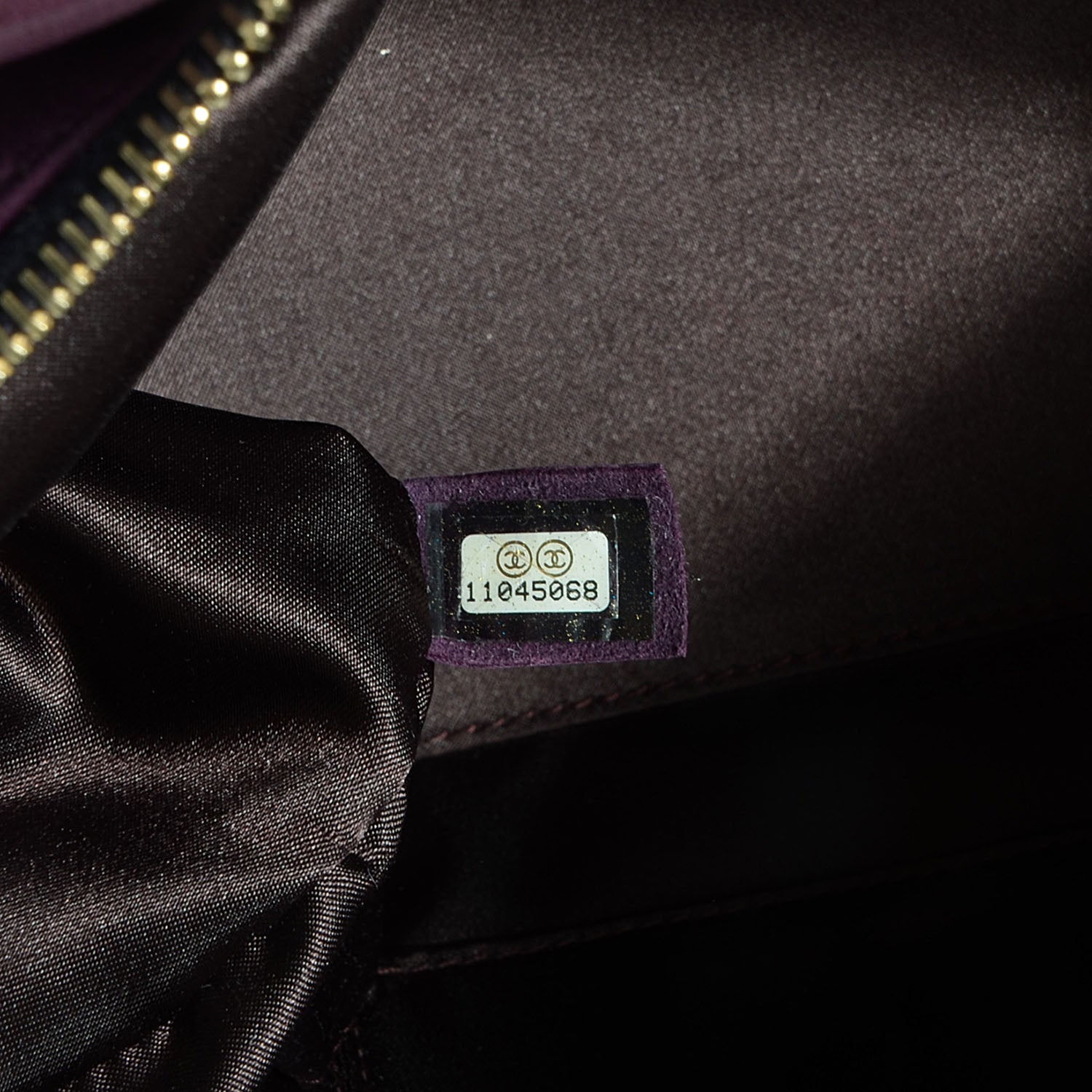 Chanel Distressed Lambskin Lady Braid Bowler Purple 8 of 8