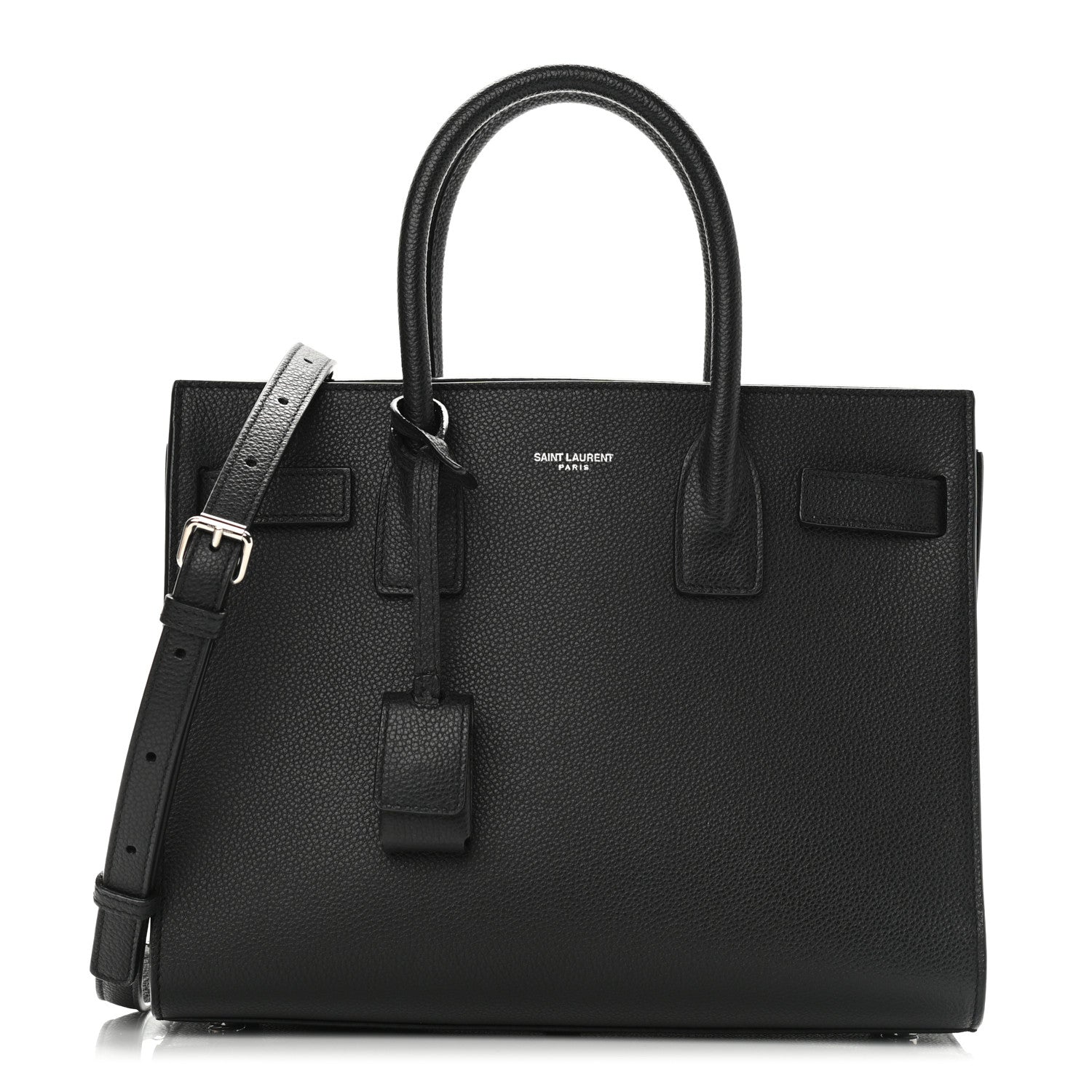 Saint Laurent Grained Calfskin Baby Sac De Jour Black 1 of 9
