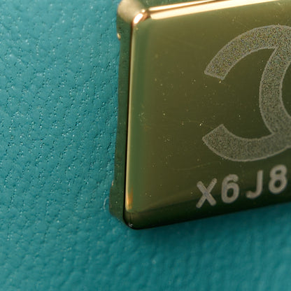 Chanel Lambskin Quilted Small Double Flap Green 8 of 11