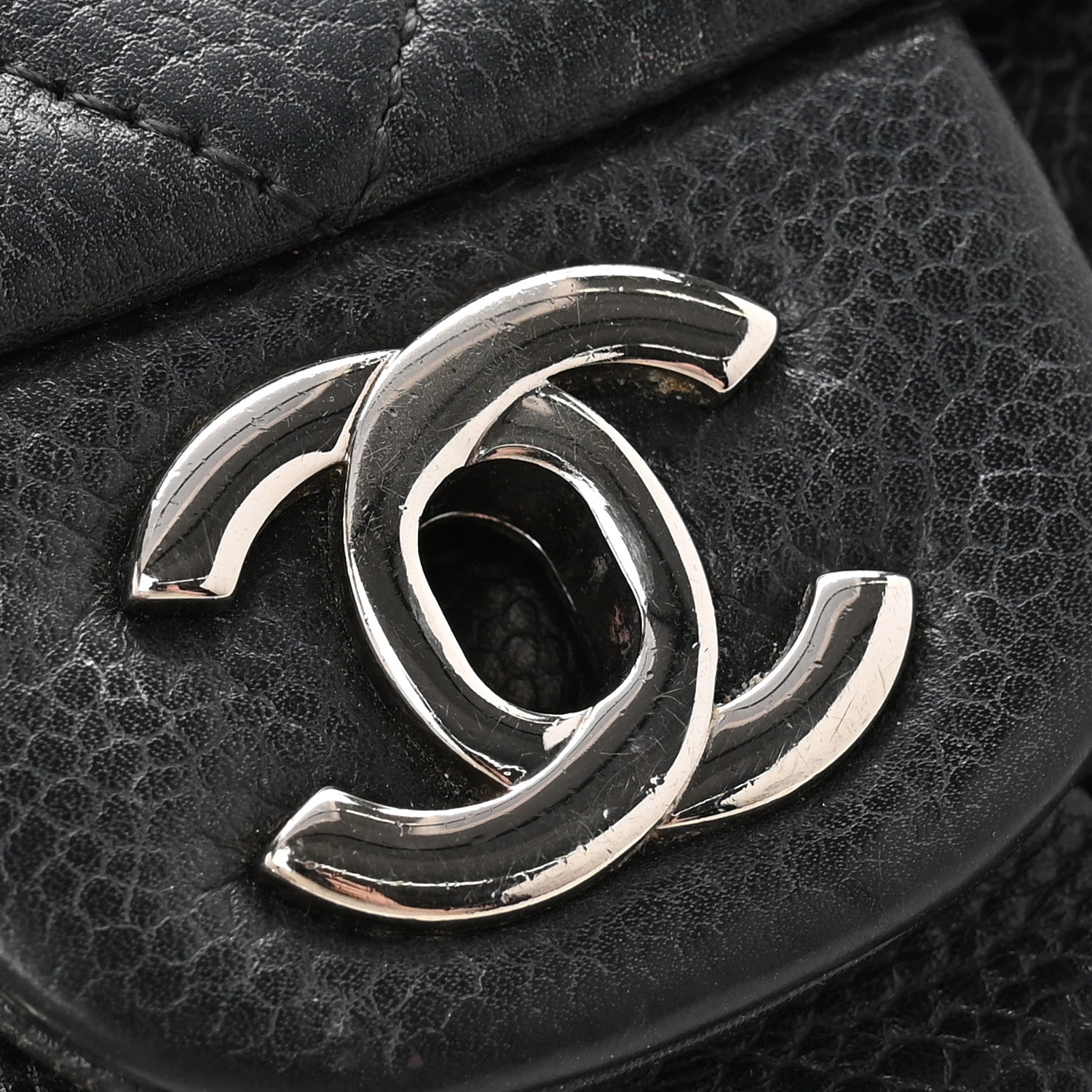 Chanel Caviar Quilted Clutch With Chain Flap Black 10 of 12