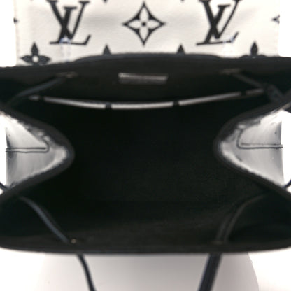Louis Vuitton Patent Monogram Hot Springs Backpack Black White 5 of 9