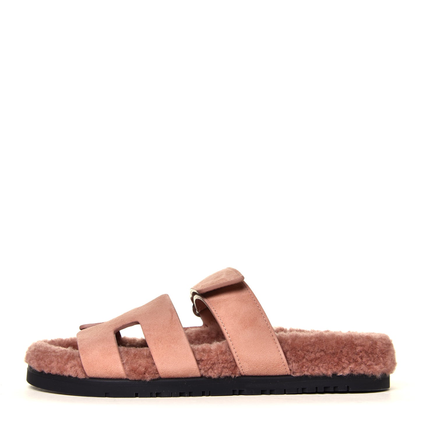 Suede Goatskin Woolskin Womens Chypre Sandals 37 Rose Aube