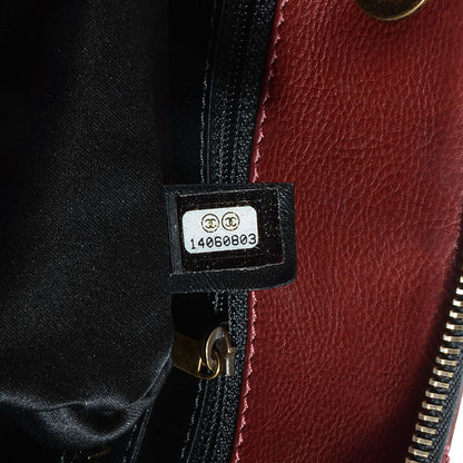 Chanel Lambskin Large Blizzard Zip Top Flap Bag Burgundy 7 of 7