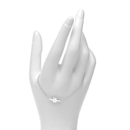 Tiffany Sterling Silver T Two Single Chain Bracelet 2 of 5