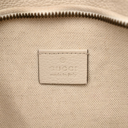 Gucci Grained Calfskin Logo Belt Bag White 6 of 12
