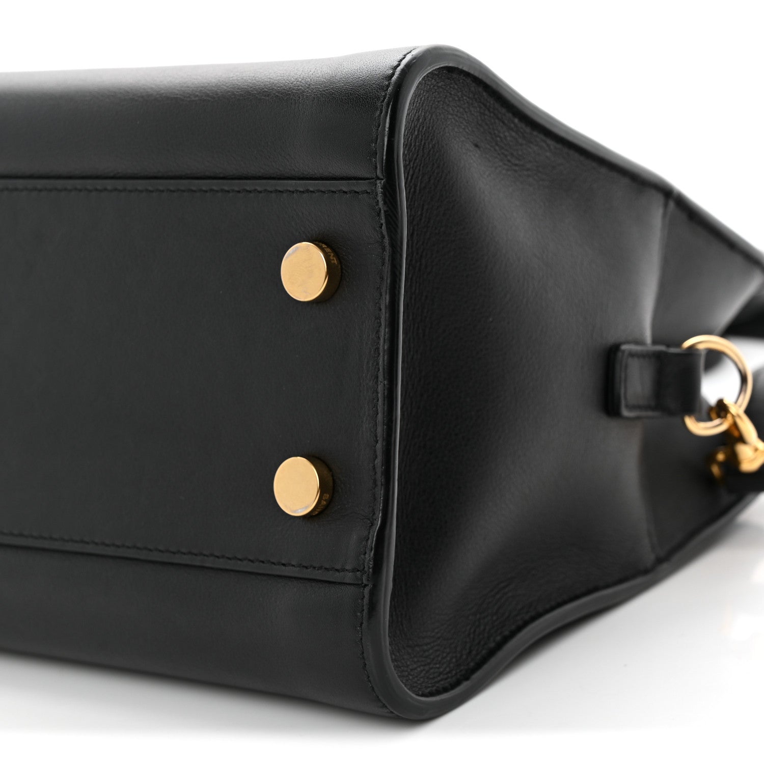 Saint Laurent Calfskin Monogram Baby Downtown Cabas Black 10 of 12
