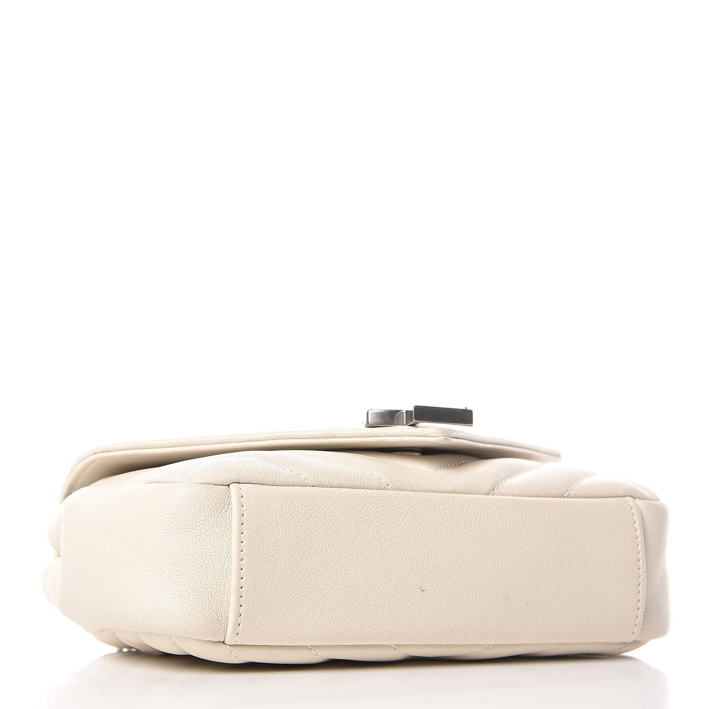Sheepskin Matelasse Monogram Classic Baby Chain Bag White