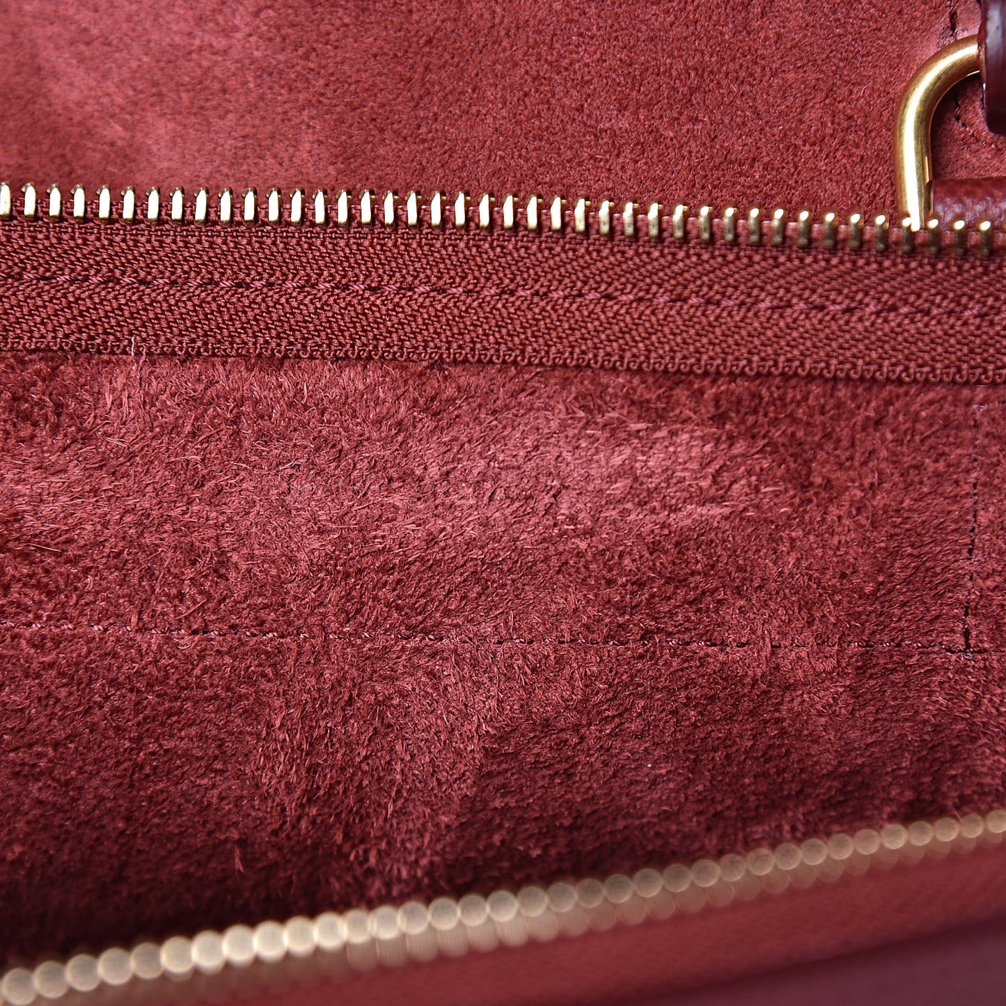 Grained Calfskin Nano Belt Bag Ruby