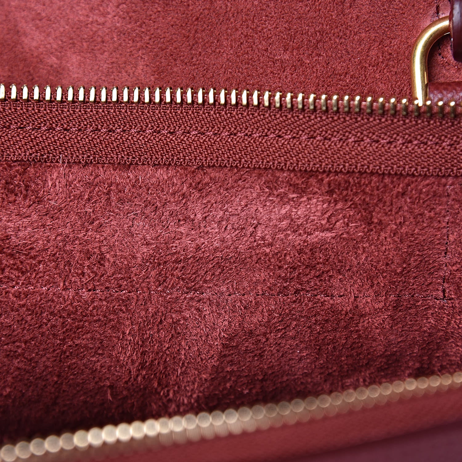 Celine Grained Calfskin Nano Belt Bag Ruby 6 of 11