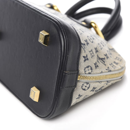 Louis Vuitton Mini Monogram Alma Long Blue 8 of 9