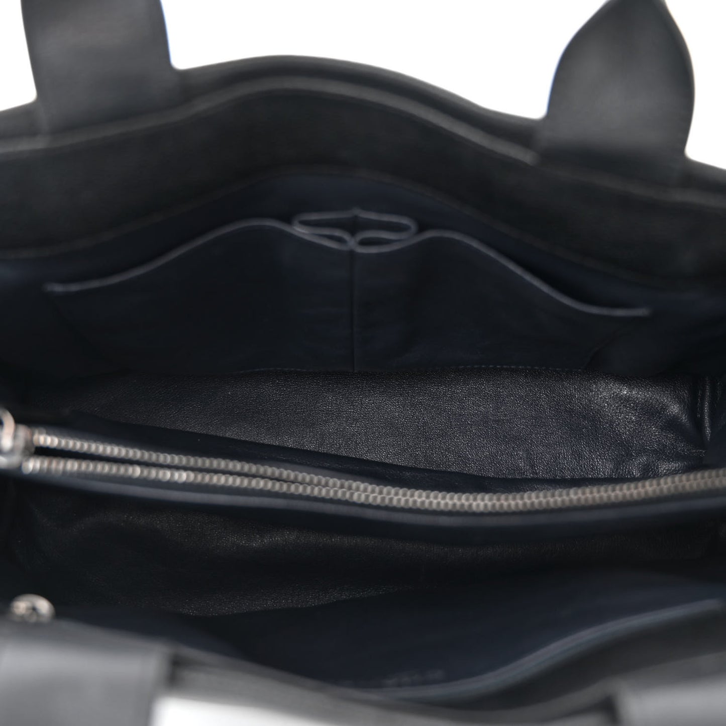 Caviar Lambskin Quilted Large Coco Break Shopping Bag Black