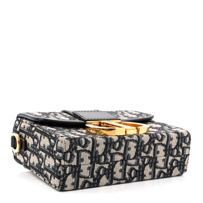 Christian Dior Oblique 30 Montaigne Box Bag Blue Blue 4 of 10