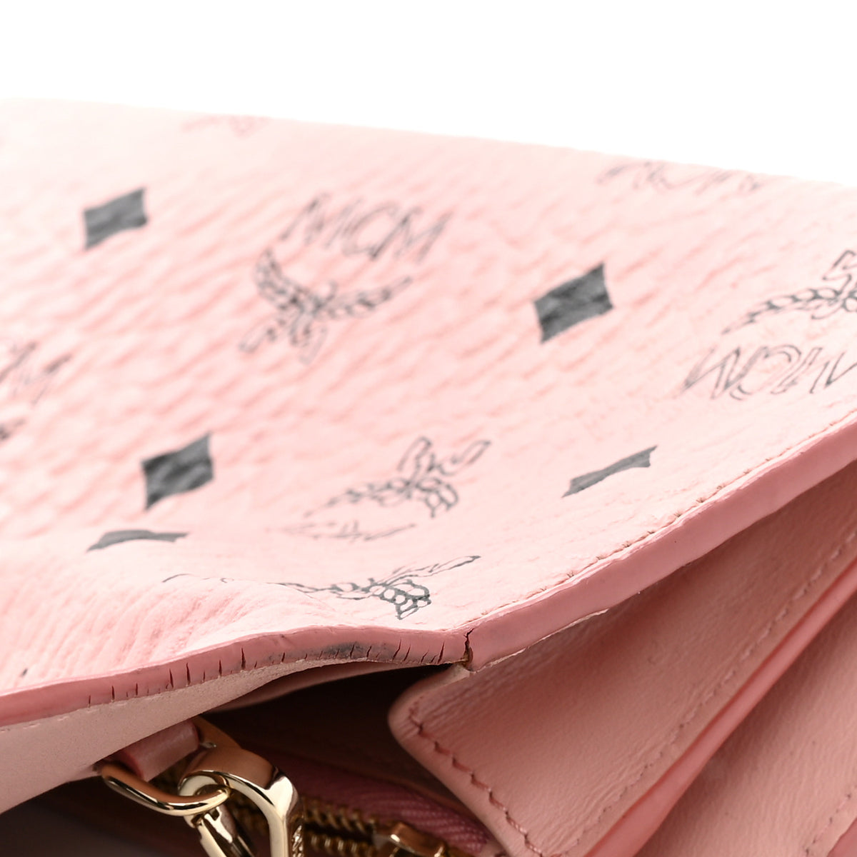 Visetos Large Patricia Wallet On Chain Soft Pink
