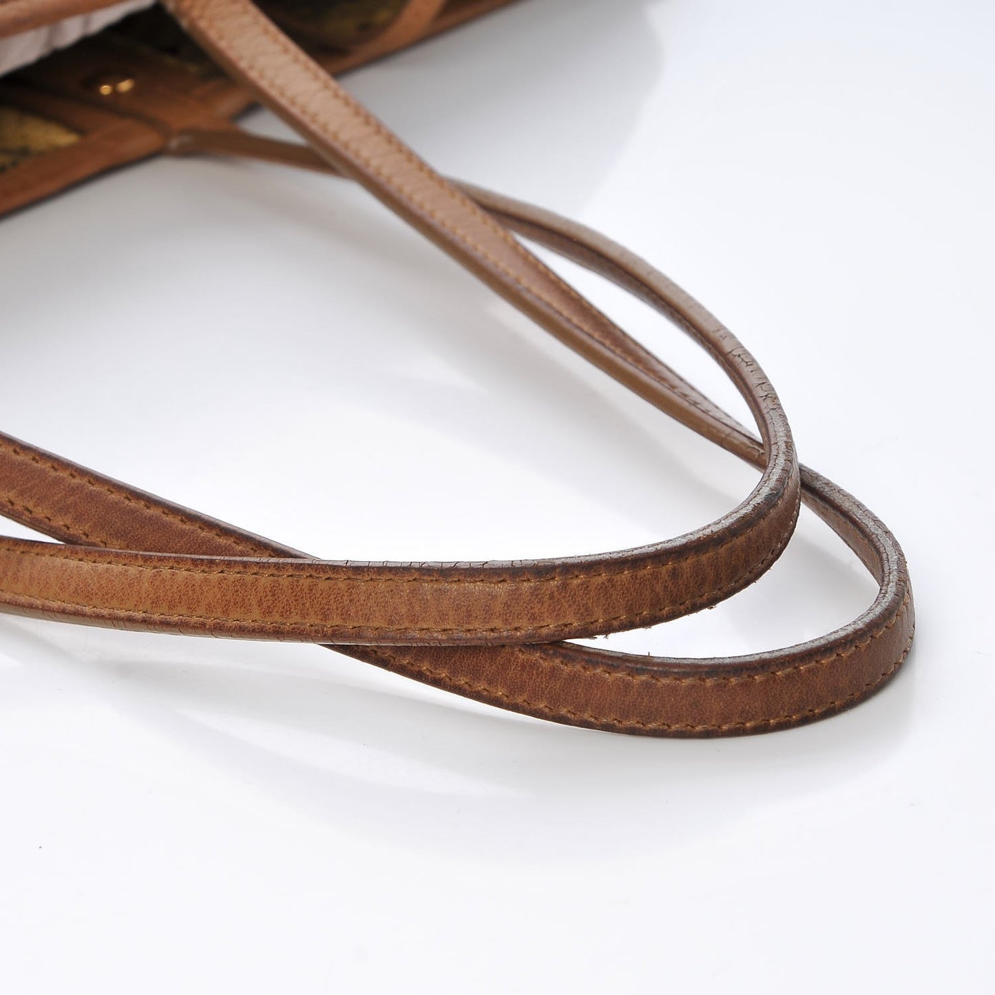 Visetos Medium Reversible Shopping Tote Cognac