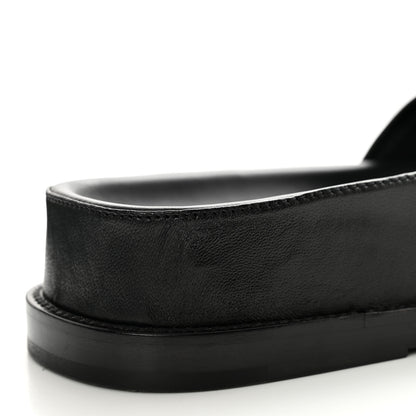 Chanel Lambskin Cha-Nel Mule Sandals 39.5 Black Multicolor 9 of 11
