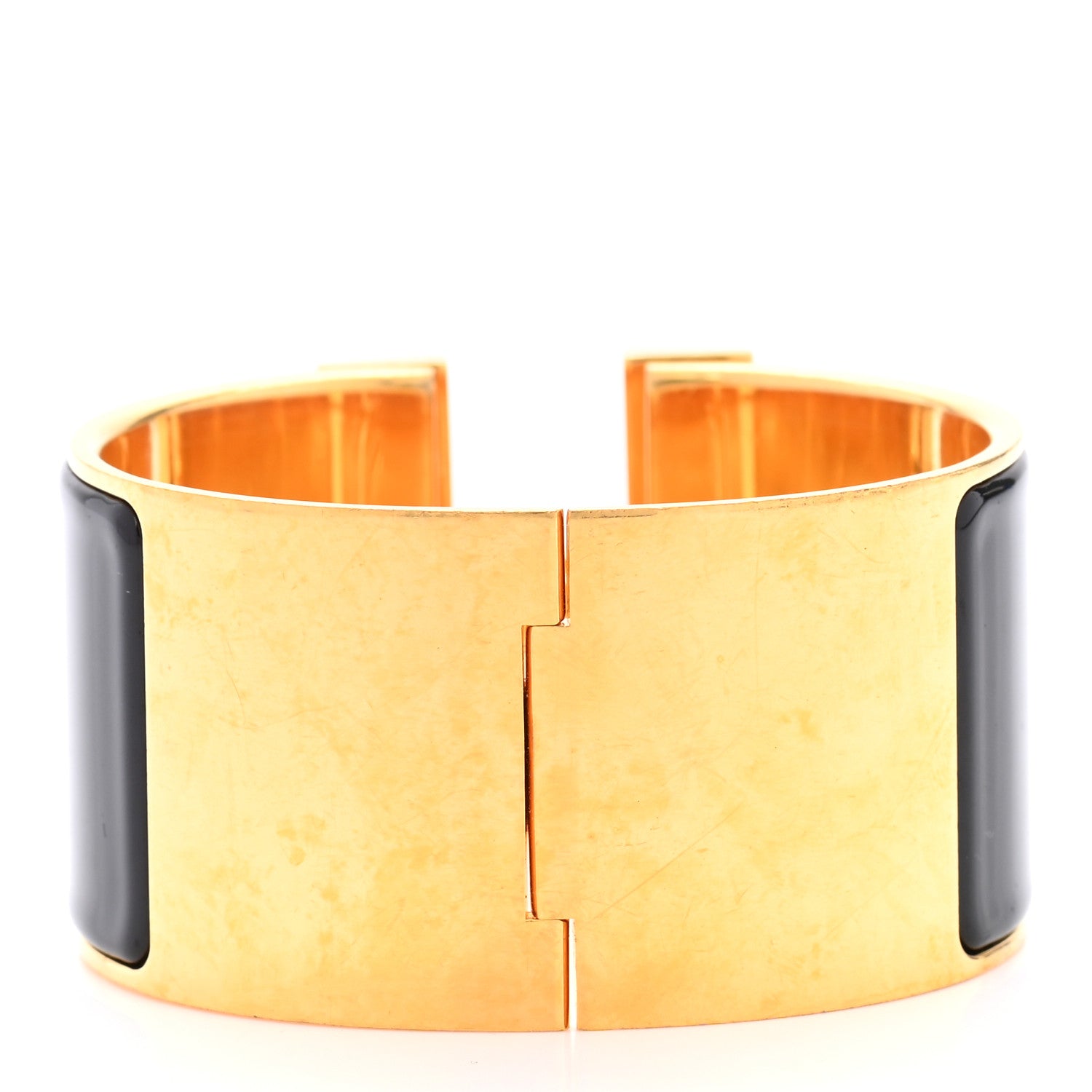Hermes Enamel Extra Wide Clic Clac H Bracelet GM Black 3 of 5