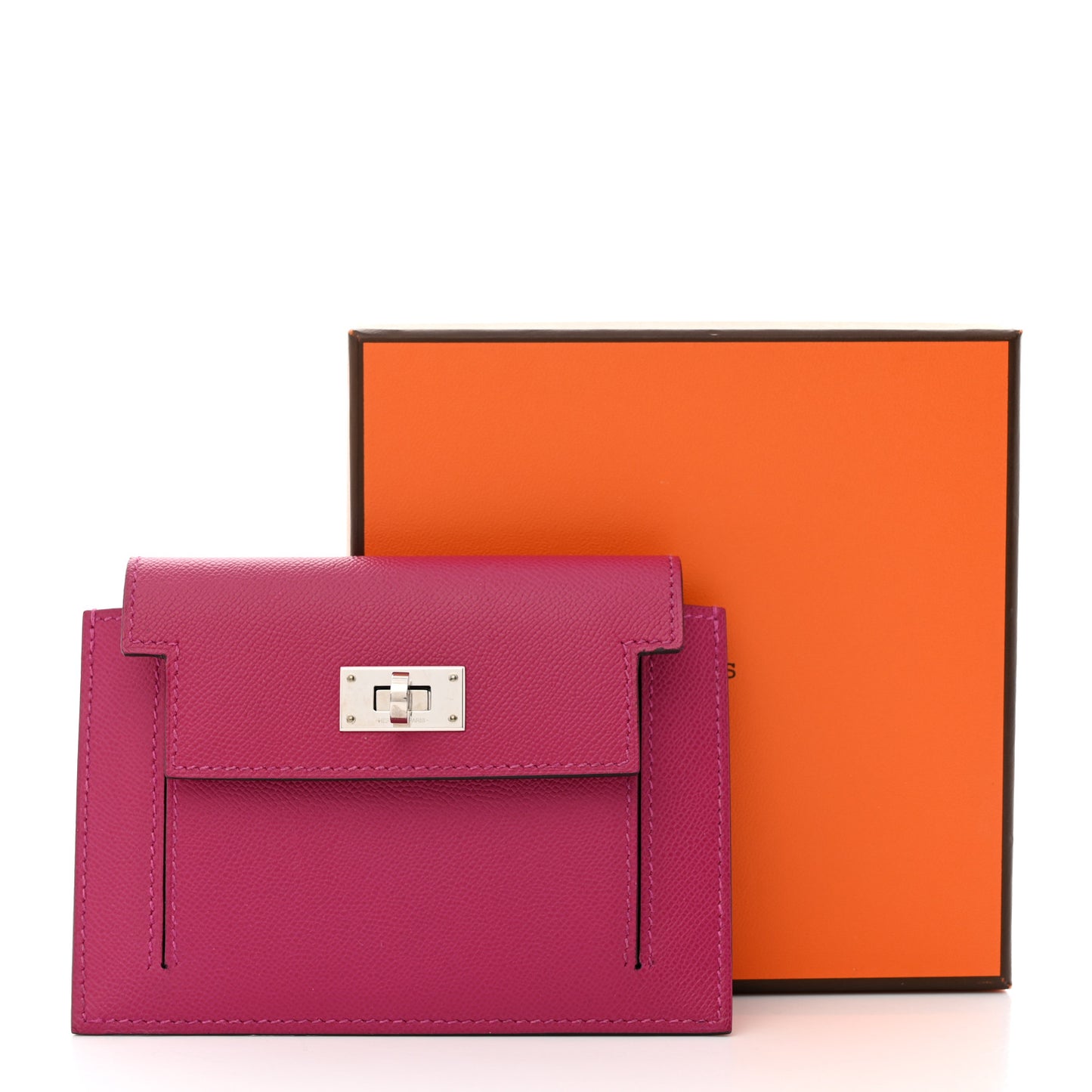 Epsom Kelly Pocket Compact Wallet Rose Mexico