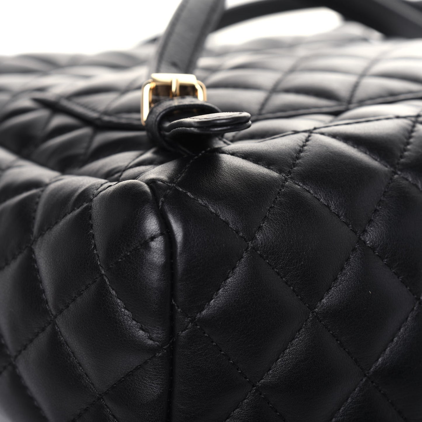 Lambskin Quilted Small Urban Spirit Backpack Black