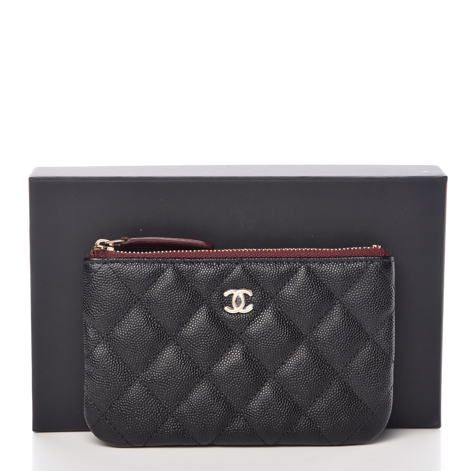 Chanel Caviar Quilted Small Cosmetic Case Black 10 of 10