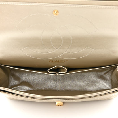 Chanel Metallic Aged Calfskin Quilted 2.55 Reissue 227 Flap Pale Gold 5 of 14