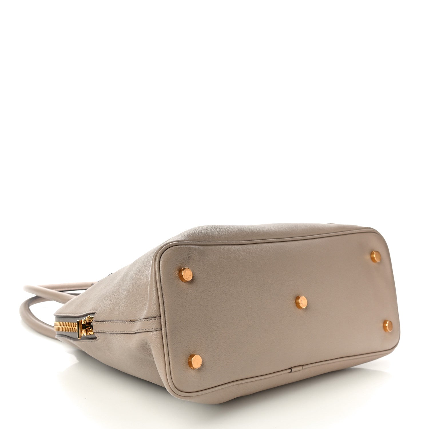 Tom Ford Pebbled Calfskin Medium Alix Dome Bag Taupe 4 of 9