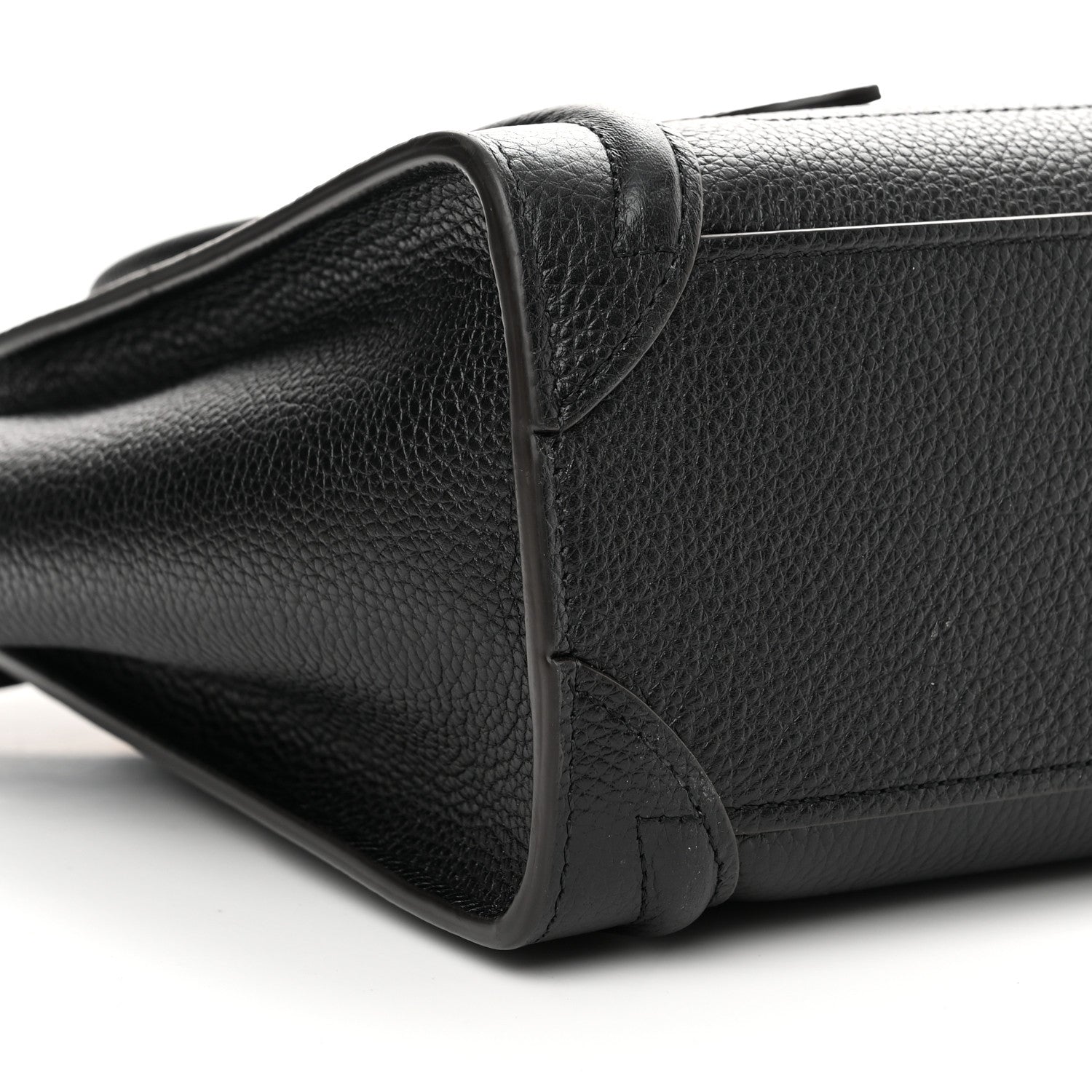 Celine Drummed Calfskin Nano Luggage Black 10 of 13