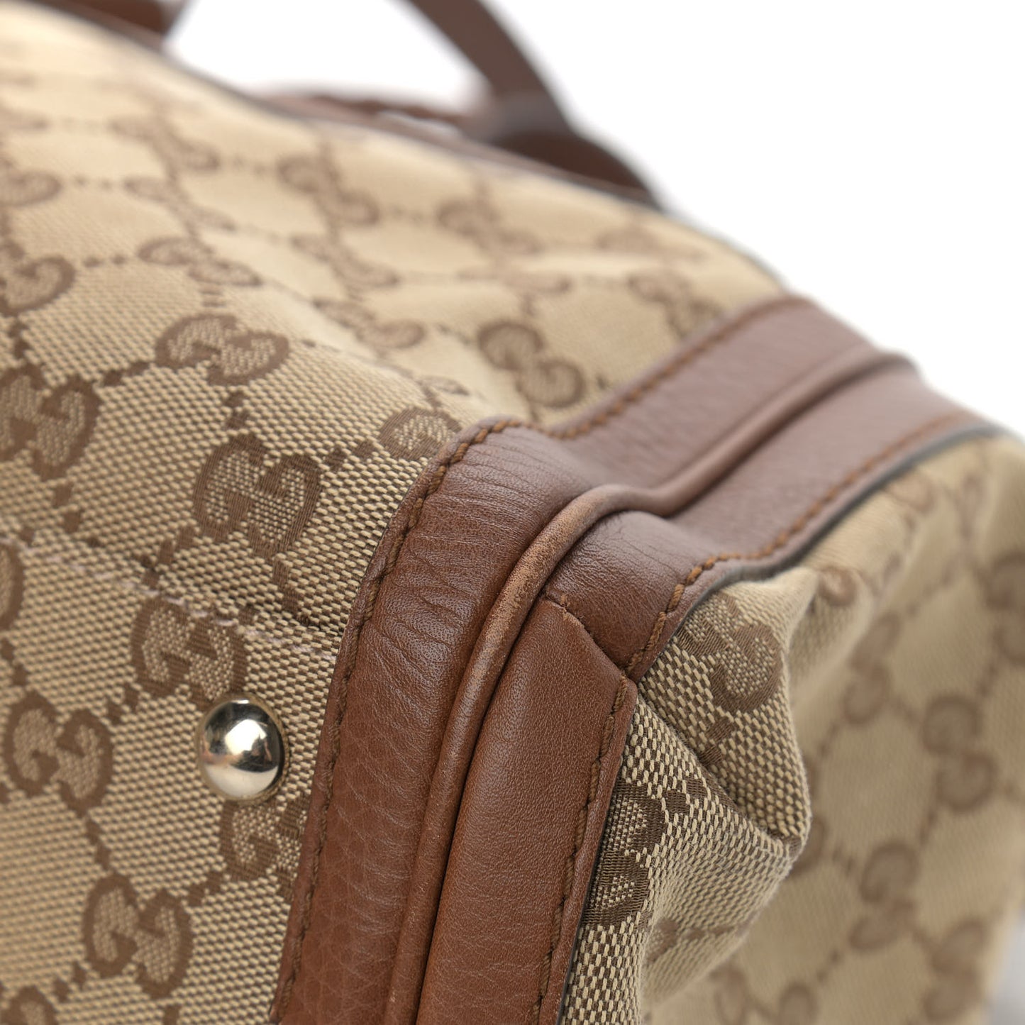 Monogram Cellarius Calfskin Small Bella Top Handle Bag Beige Ebony Cuir