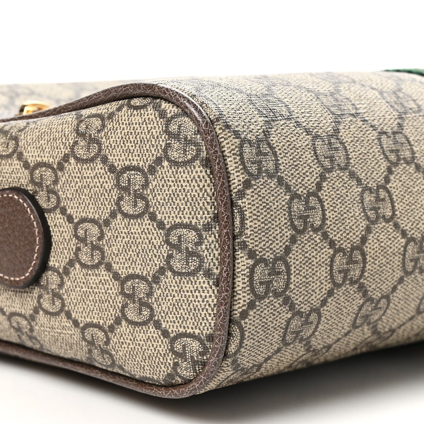 GG Supreme Monogram Web Small Ophidia Shoulder Bag Brown