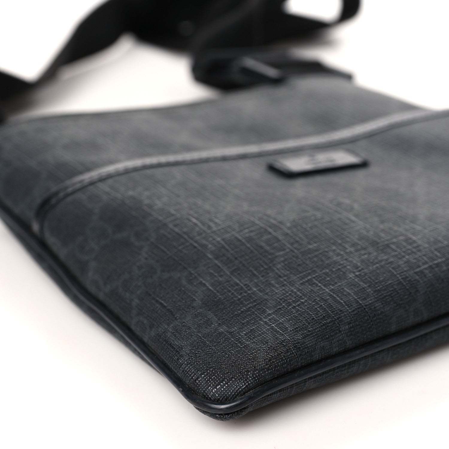 Gucci GG Plus Flat Messenger Bag Black Grey 8 of 9