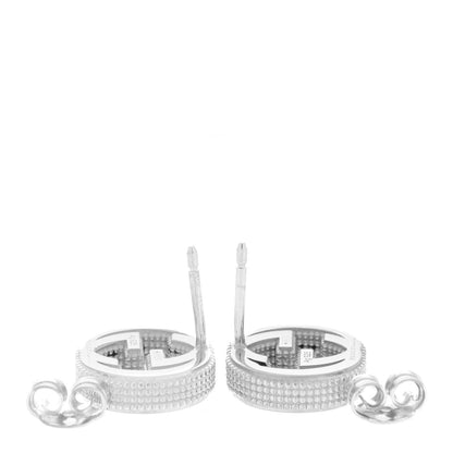 Gucci Sterling Silver Interlocking G Stud Earrings 3 of 4
