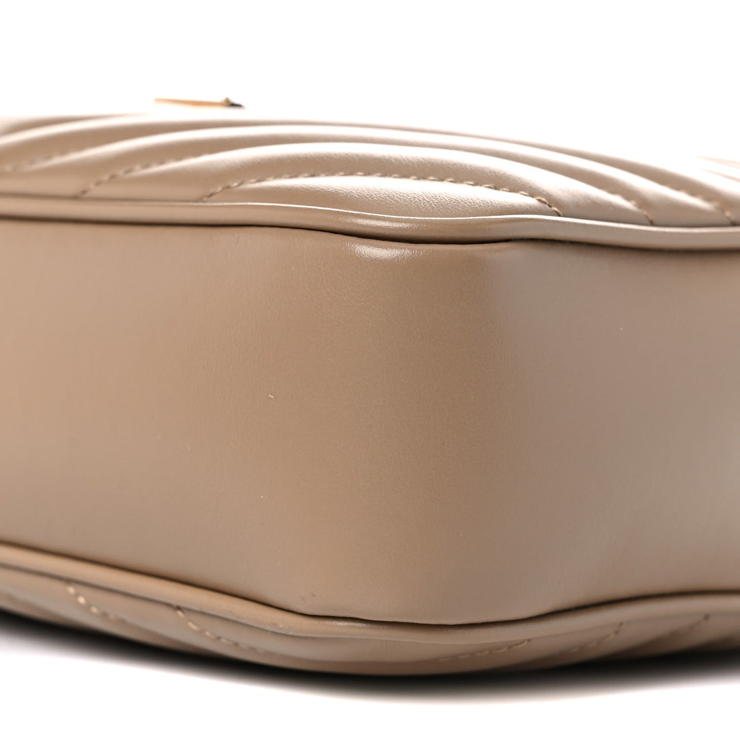 Calfskin Matelasse Monogram Lou Camera Bag Dark Latte