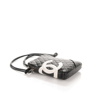 Chanel Calfskin Cambon Medium Messenger Black White 4 of 7