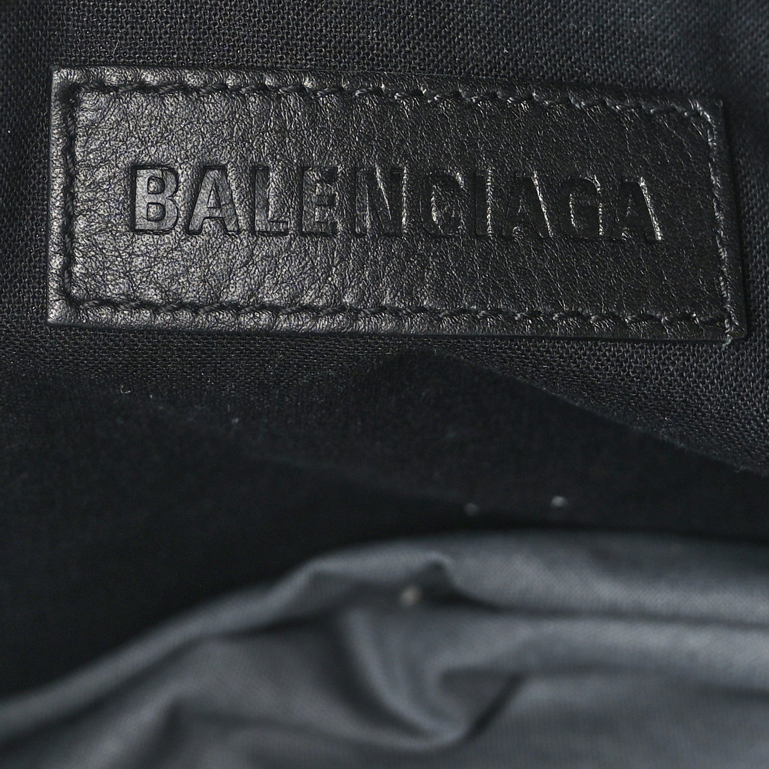 Balenciaga Cotton Canvas Calfskin Cities Paris Jumbo Small Tote Bag Black White 6 of 10