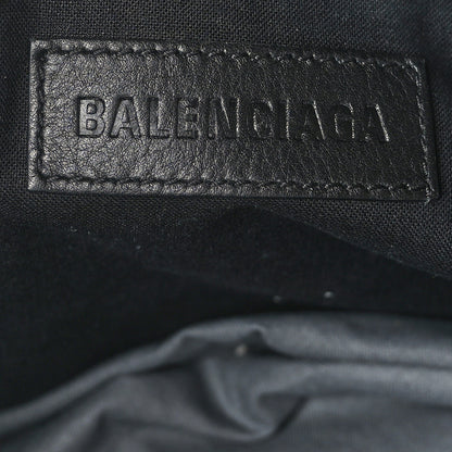 Balenciaga Cotton Canvas Calfskin Cities Paris Jumbo Small Tote Bag Black White 6 of 10