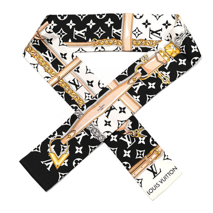 Louis Vuitton Silk Monogram Confidential Bandeau Black 1 of 3