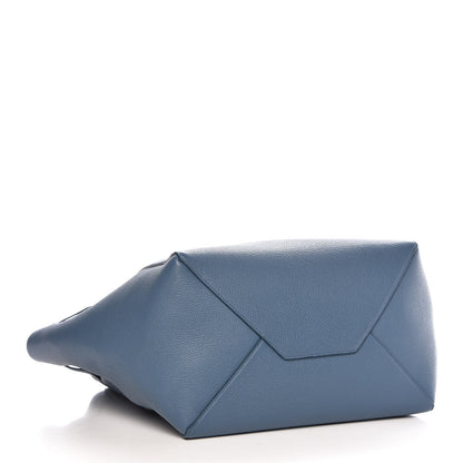 Celine Soft Grained Calfskin Medium Belt Cabas Phantom Blue 4 of 10