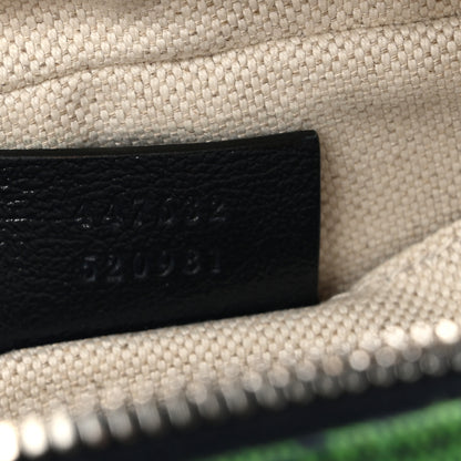 Gucci Monogram Multicolor Matelasse Diagonal Small GG Marmont Chain Shoulder Bag Green Blue 7 of 10