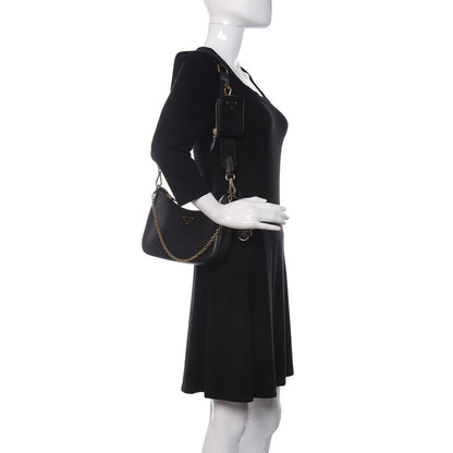 Prada Saffiano Lux Re-Edition 2005 Shoulder Bag Black 2 of 13