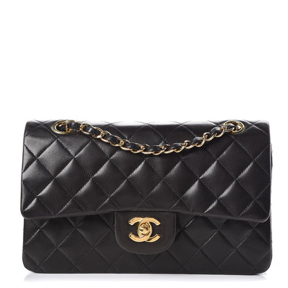 Chanel Lambskin Quilted Small Double Flap Black 1 of 14
