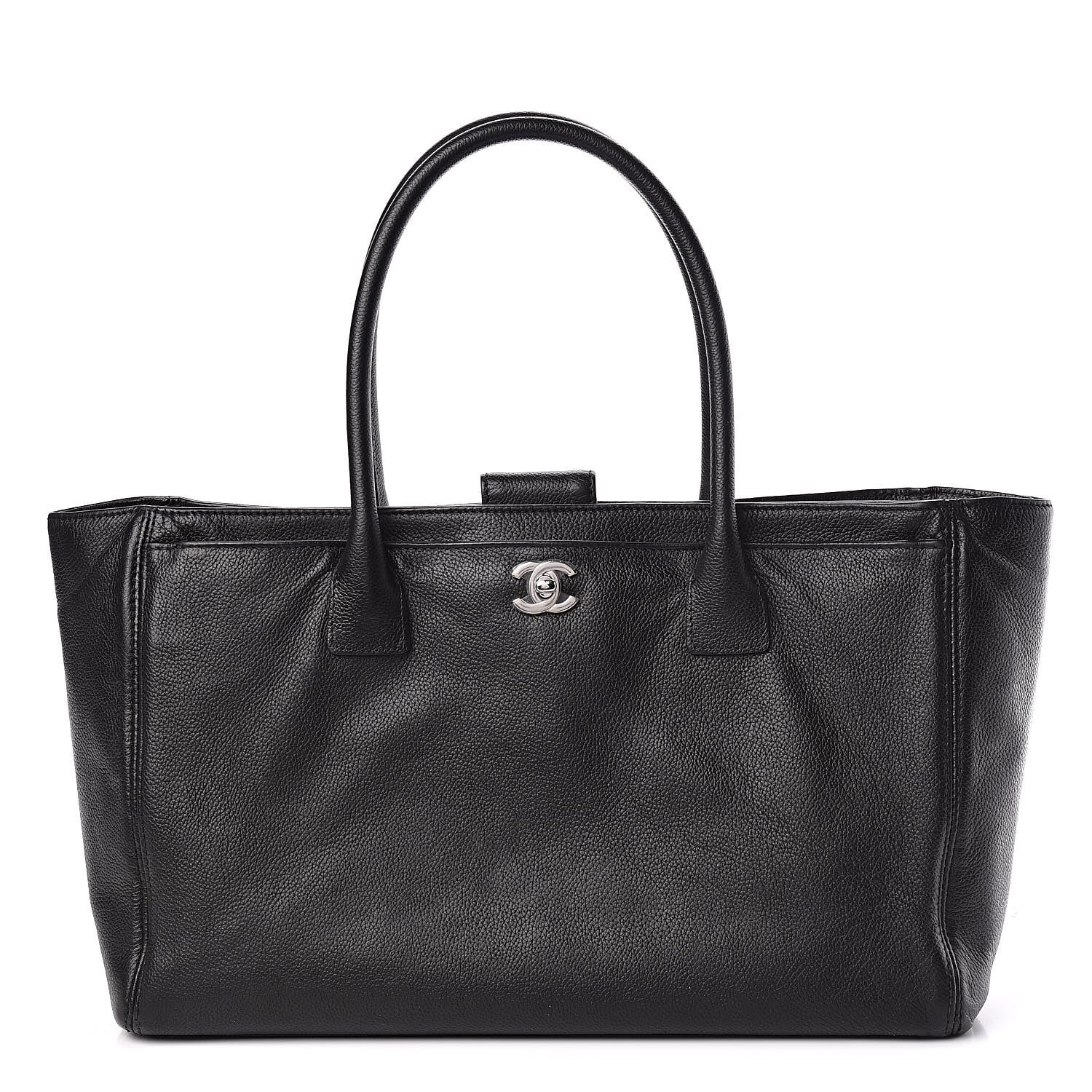 Chanel Calfskin Cerf Executive Shopper Tote Black 1 of 21