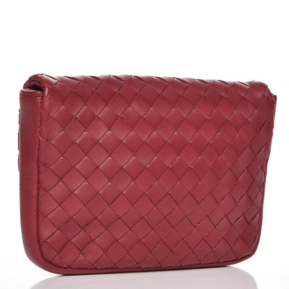 Bottega Veneta Nappa Intrecciato Small Pouch Red 3 of 8