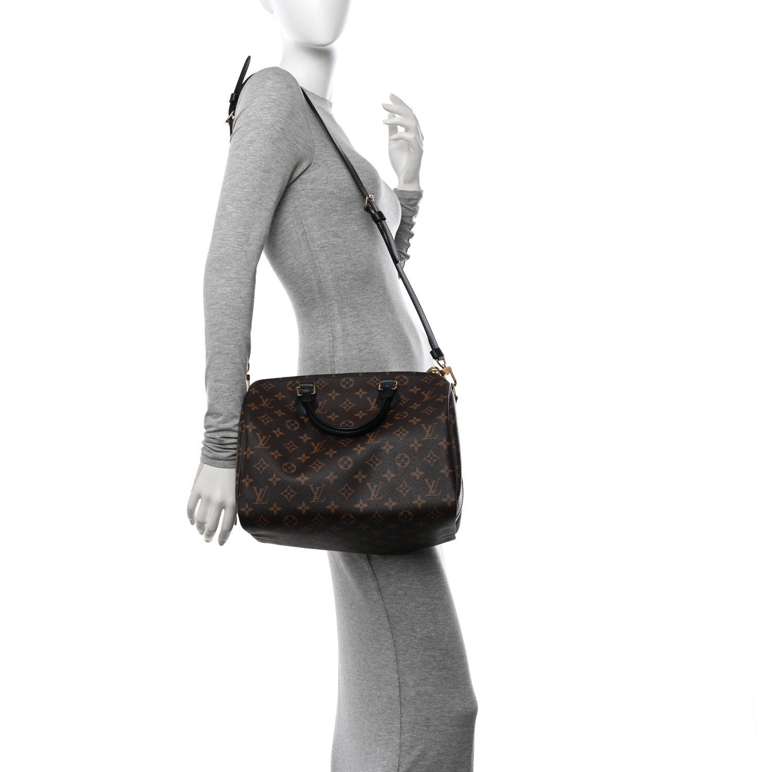 Louis Vuitton Monogram My World Tour Speedy Bandouliere 30 Black 2 of 11