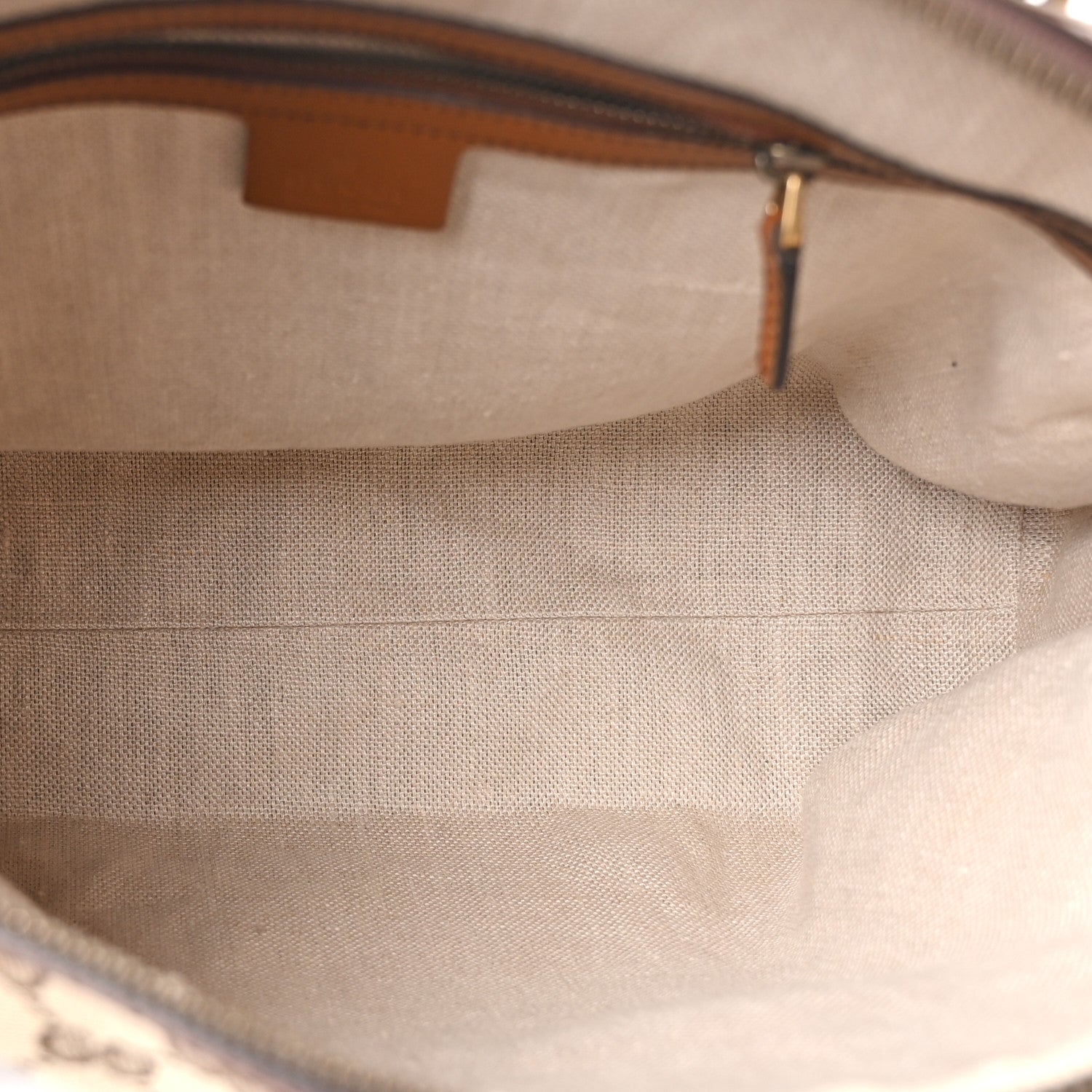 Gucci Monogram Medium Lady Web Boston Bag Beige Cuir 5 of 10