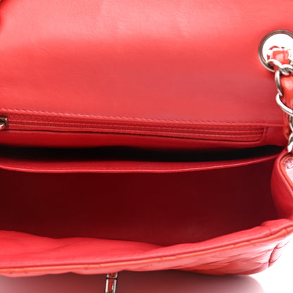 Chanel Patent Quilted Mini Square Flap Red 5 of 9