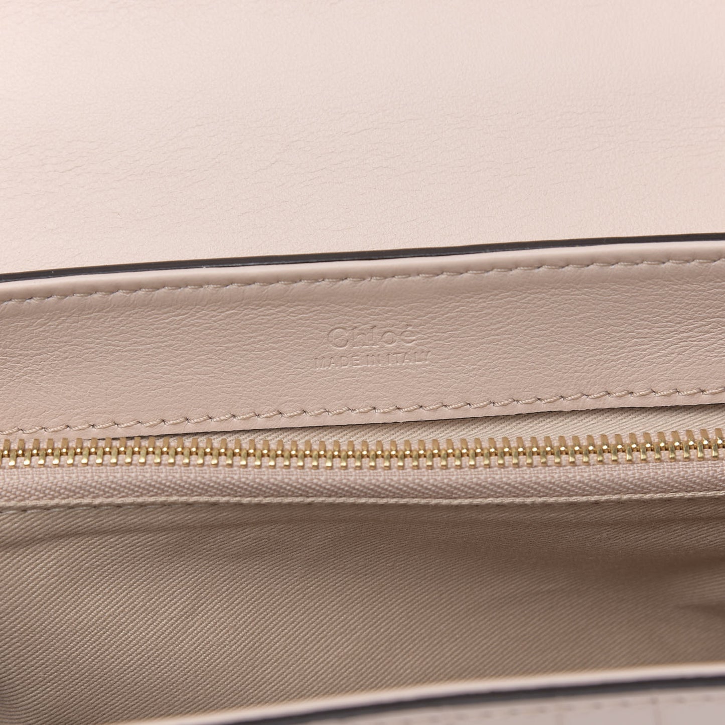 Calfskin Crocodile Embossed Small C Double Carry Cement Pink