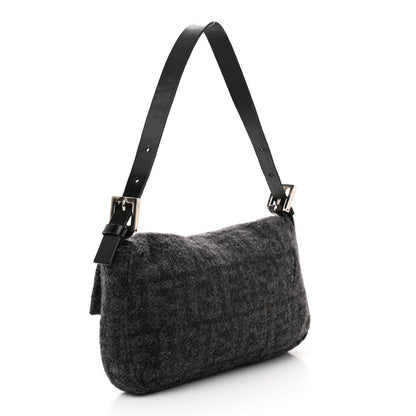 Fendi Wool Zucca Baguette Grey 3 of 13