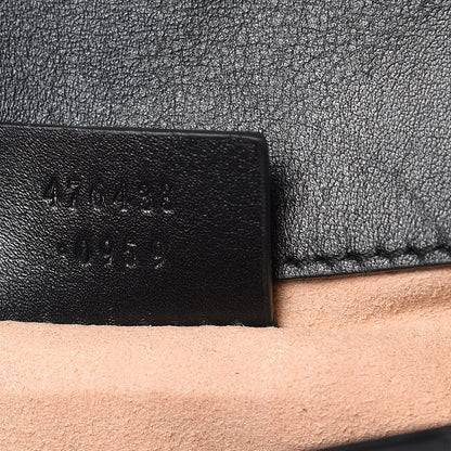 Gucci Calfskin Matelasse Super Mini GG Marmont Shoulder Bag Black 7 of 13
