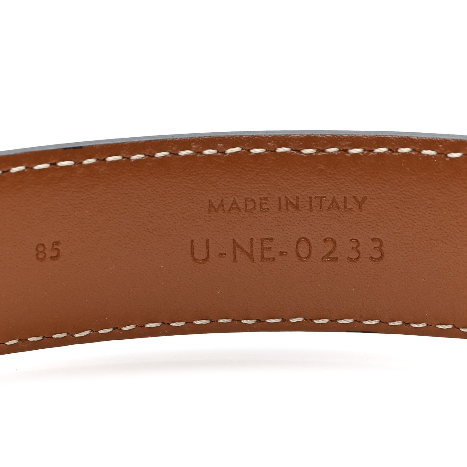 Celine Natural Calfskin Medium 25mm Triomphe Belt 85 34 Tan 4 of 6
