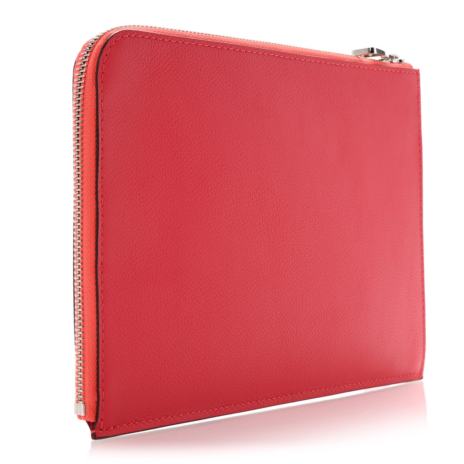 Louis Vuitton Calfskin Pochette Jules Zipped Clutch Poppy 3 of 7